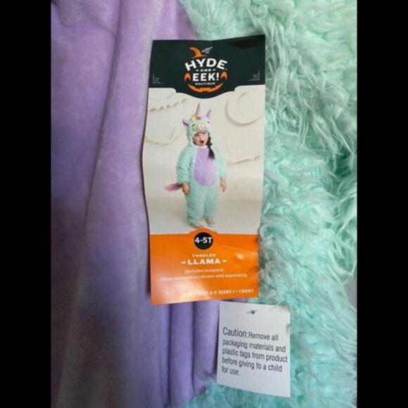 Soft Llama Toddler Costume (4-5T) NWT - Hyde and Eek Boutique Brand from Target - Picture 1 of 6